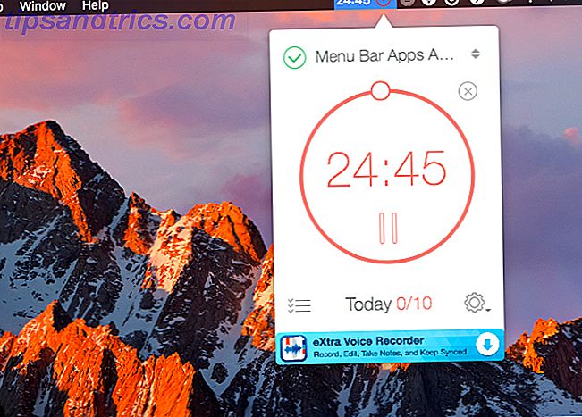 aplicativos de barra de menu do Mac