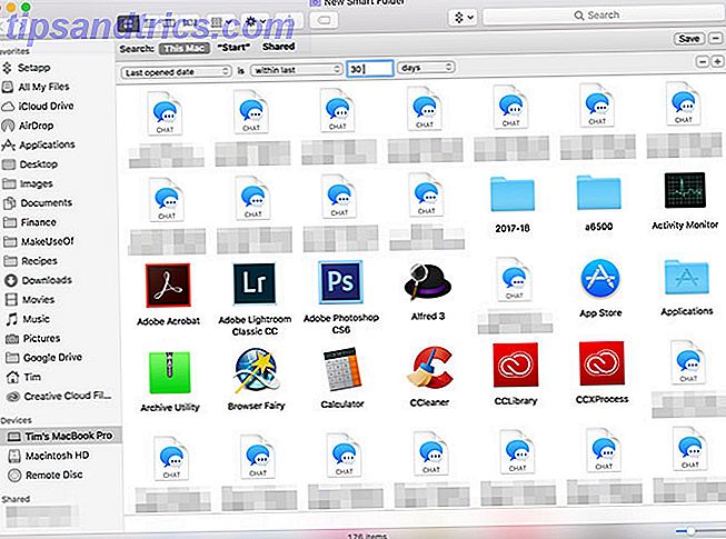 Criterios de Smart Folder Mac