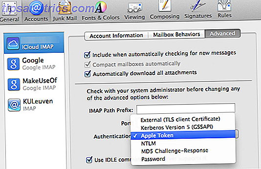 5 OS X Mavericks Quirks, et comment faire face à leur compte mail pref