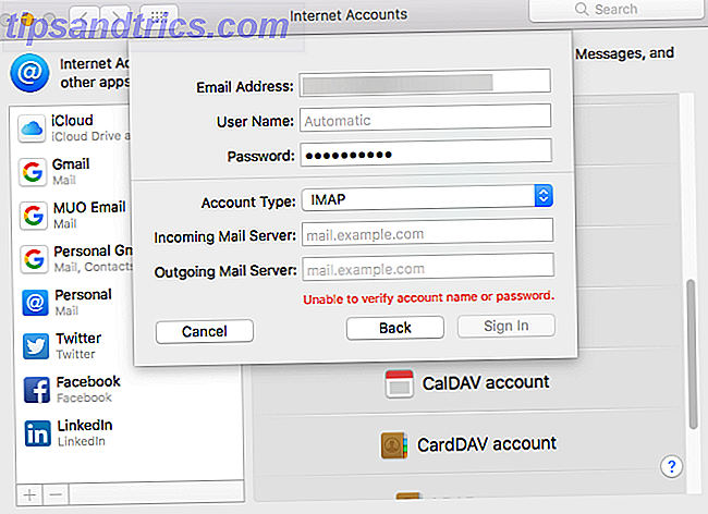 Geben Sie E-Mail-Informationen manuell mac ein
