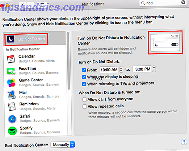 Cómo detener las notificaciones de iMessage en su Macbook DND 627x500