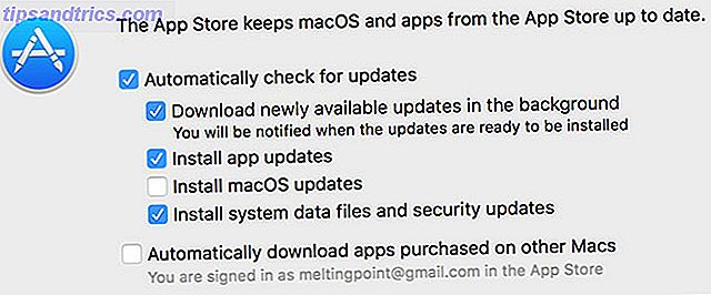 atualização automática mac