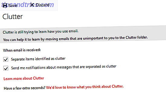Clutter option Outlook