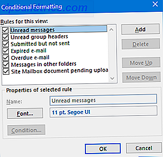 Outlook-bedingte Formatierung