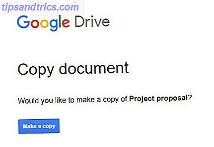 Bruk dette "Gjør en kopi" -trick når du deler Google-stasjonsdokumenter Lag en kopi