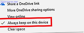 Sådan fjerner du lokale kopier af OneDrive-filer uden at slette dem onedrive fortsæt på enheden