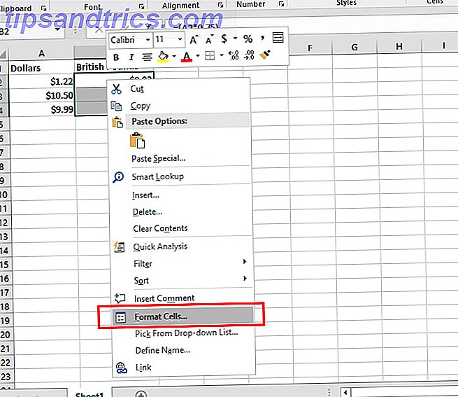 Så här använder du olika valutasymboler i specifika celler i Excel Excel Valuta 2