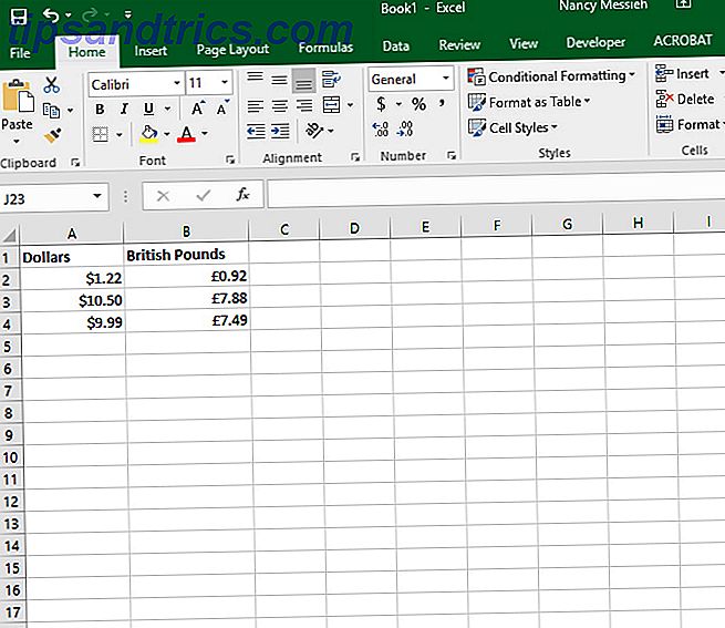 Cómo utilizar diferentes símbolos de moneda en celdas específicas en Excel Moneda de Excel 4