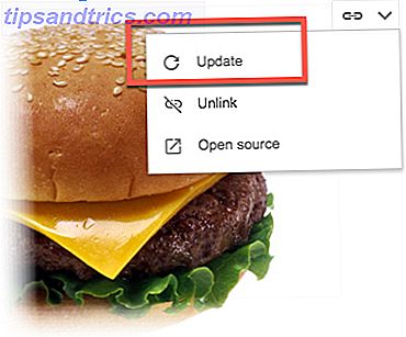 Tilknyttet slide-muligheder i Google Doc