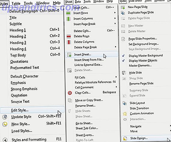 Libre Office 5.1 Nye menuindstillinger