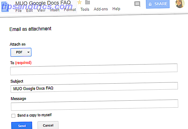 E-Mail an ein Google-Dokument senden