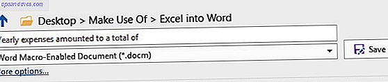 So integrieren Sie Excel-Daten in ein Word-Dokument Word-Makro-fähiges Dokument