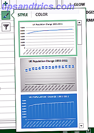 Excel forudindstillede stilarter