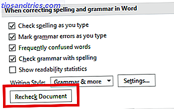 Comment épeler et grammaire vérifier dans Microsoft Word ms revérifier