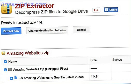 Sådan pakkes ZIP-filer i Google Drev uden at downloade dem først Unzip