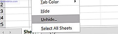 come nascondere e mostrare i fogli in Excel