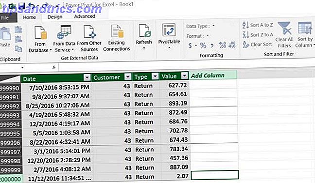Come dividere un foglio di calcolo CSV Excel in file separati per le righe cvs nella tabella pivot del modello dati excel
