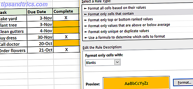 Excel betinget formatering - hjemmeoppgaver