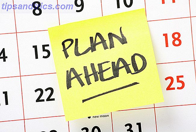 Planen Sie voraus Kalender klebrig