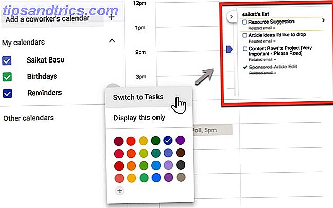 Google Aufgaben in Google Kalender