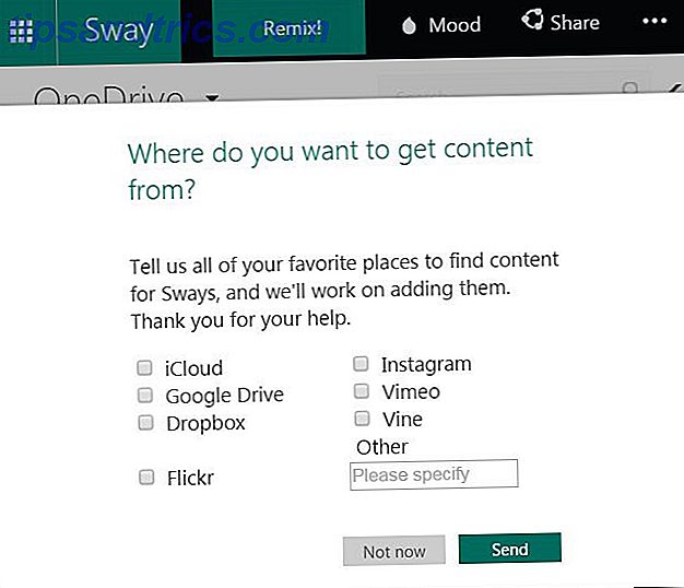 Microsoft Sway-importdataalternativ