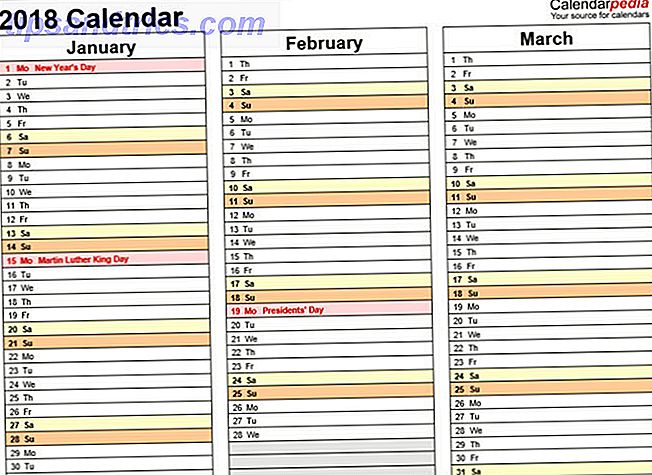mejores plantillas de calendario de Microsoft Office