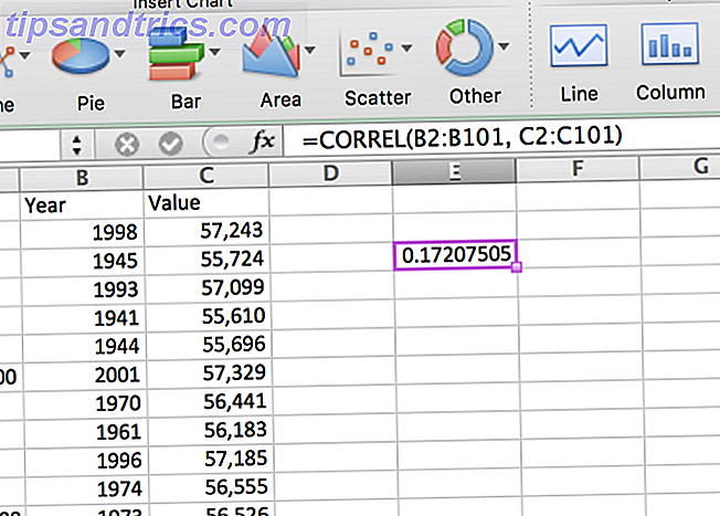 hvordan man finder korrelationskoefficient i Excel