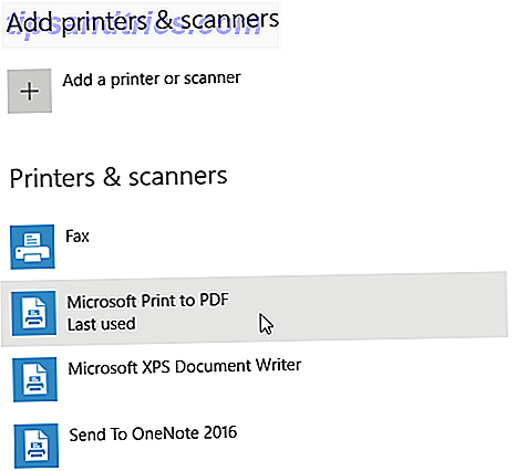 Configuración de impresión en PDF de Windows 10