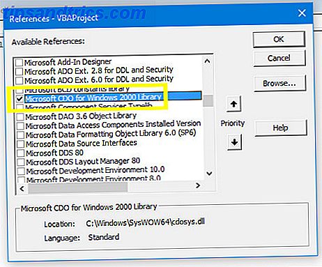 Πώς να στείλετε τα μηνύματα ηλεκτρονικού ταχυδρομείου από ένα υπολογιστικό φύλλο Excel Χρησιμοποιώντας τα scripts VBA microsoft cdo