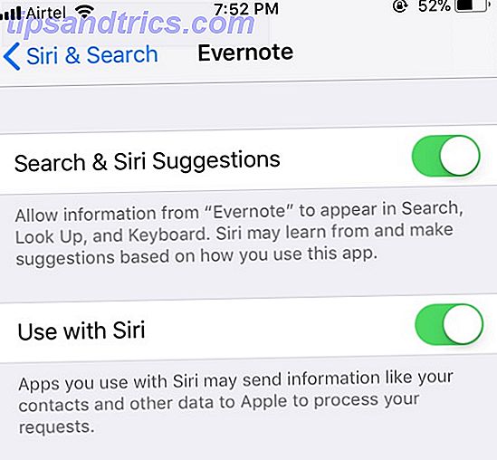 Dank des neuesten iOS 11-Updates enthält Evernote jetzt Siri, damit Sie Notizen schneller in Ihre Notizbücher einfügen können.