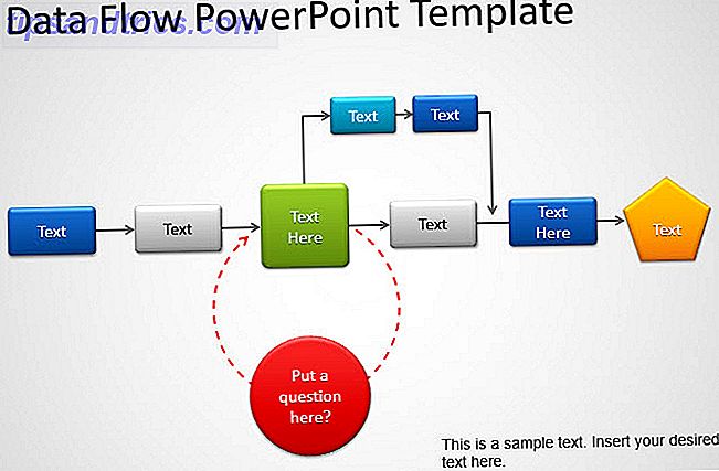PowerPoint do diagrama de fluxograma de dados
