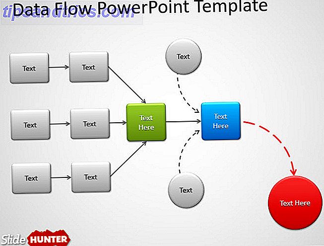 diagrama de diagrama de flujo de datos powerpoint