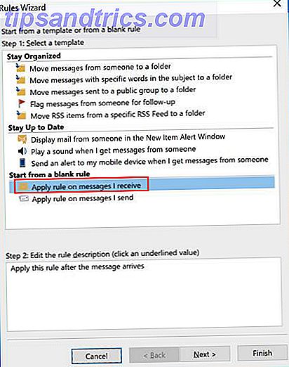 Sådan videresender du automatisk e-mails i Outlook og Gmail Outlook Regel 1