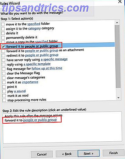 Sådan videresender du automatisk e-mails i Outlook og Gmail Outlook Rule 3