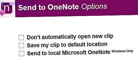 Send til OneNote Chrome-udvidelse
