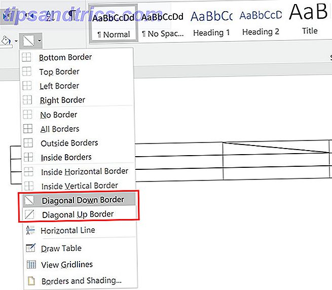 3 Microsoft Word Formatierung Tricks sollten Sie Word Diagonal Border wirklich kennen