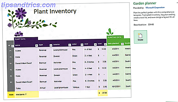 Inventário de Plantas Excel