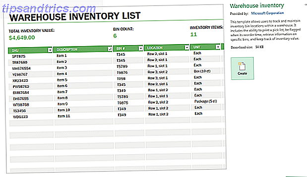 Inventario di magazzino Excel