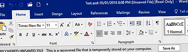 Microsoft Word recuperar documento não salvo