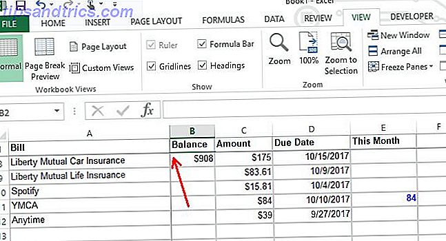 Lag et personlig budsjett på Excel i 4 enkle trinn Excel-budsjett3