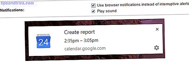 Google Kalender Browser Benachrichtigung Chrome