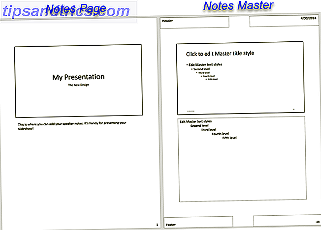 Begynnerveiledning til Microsoft PowerPoint - Notes Page og Master