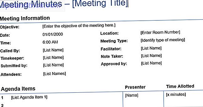 Detaljerede møde protokoller Vertex42