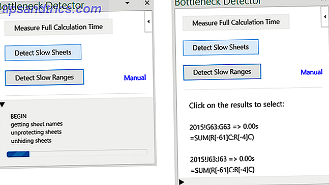 Detector Bottlenec de suplemento do Excel