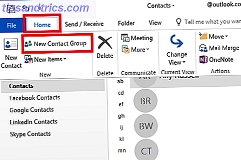Sådan sender du e-mails til mange modtagere i Outlook med en distributionsliste outlook 2016 personer kontaktgruppe