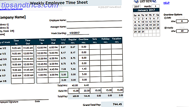 Timesheet Template Track Stunden wöchentlich zweiwöchentlich mit Breaks Excel