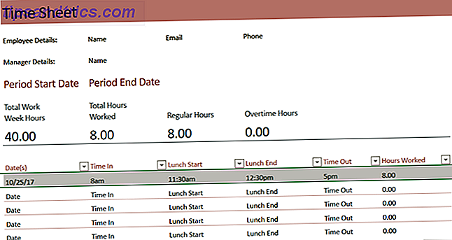 timesheet template track horas semanais excel