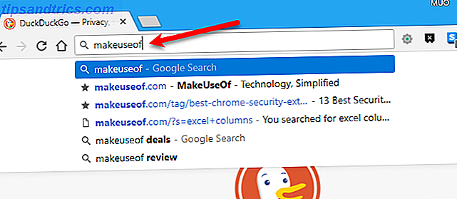 Genvej til at skrive URL i Chrome