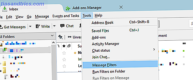 Sådan opsættes Mozilla Thunderbird til automatisk svar og planlagte emails Thunderbird Åbn meddelelsesfiltre 670x281