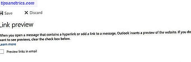 Sådan deaktiveres Outlook.coms Link Preview Feature